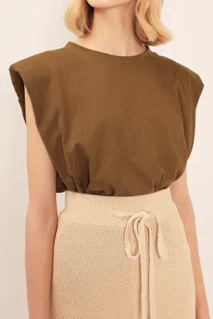 Elena Padded Shoulder T-shirt