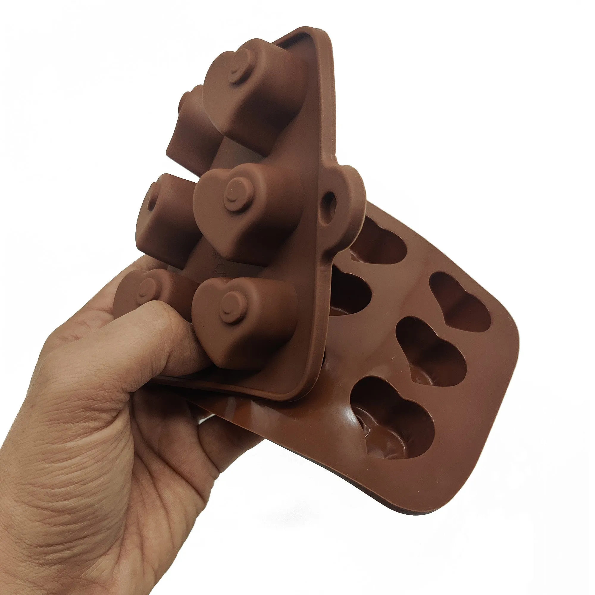 Esslly 15-Cavity Heart Shaped Silicone Chocolate Mould – BPA-Free, Non-Stick, Food-Grade