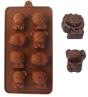 Esslly 8-Cavity Animal Pet Silicone Mould – Ideal for Chocolate, Candy, and Jelly Making