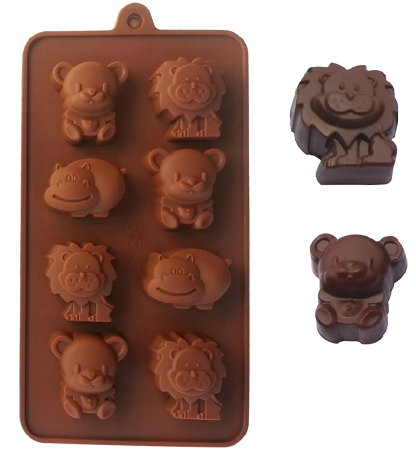 Esslly 8-Cavity Animal Pet Silicone Mould – Ideal for Chocolate, Candy, and Jelly Making