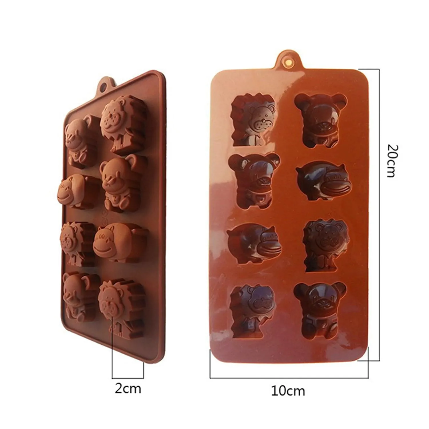 Esslly 8-Cavity Animal Pet Silicone Mould – Ideal for Chocolate, Candy, and Jelly Making