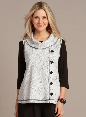 Etched Cloud Sleeveless Top FINAL SALE (No Returns)