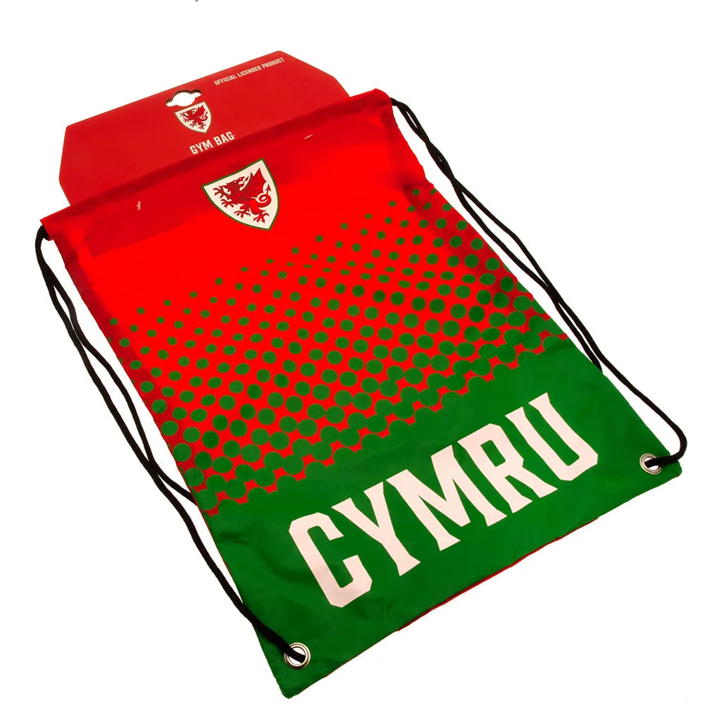 FA Wales Gym Bag - Fade Design with Crest