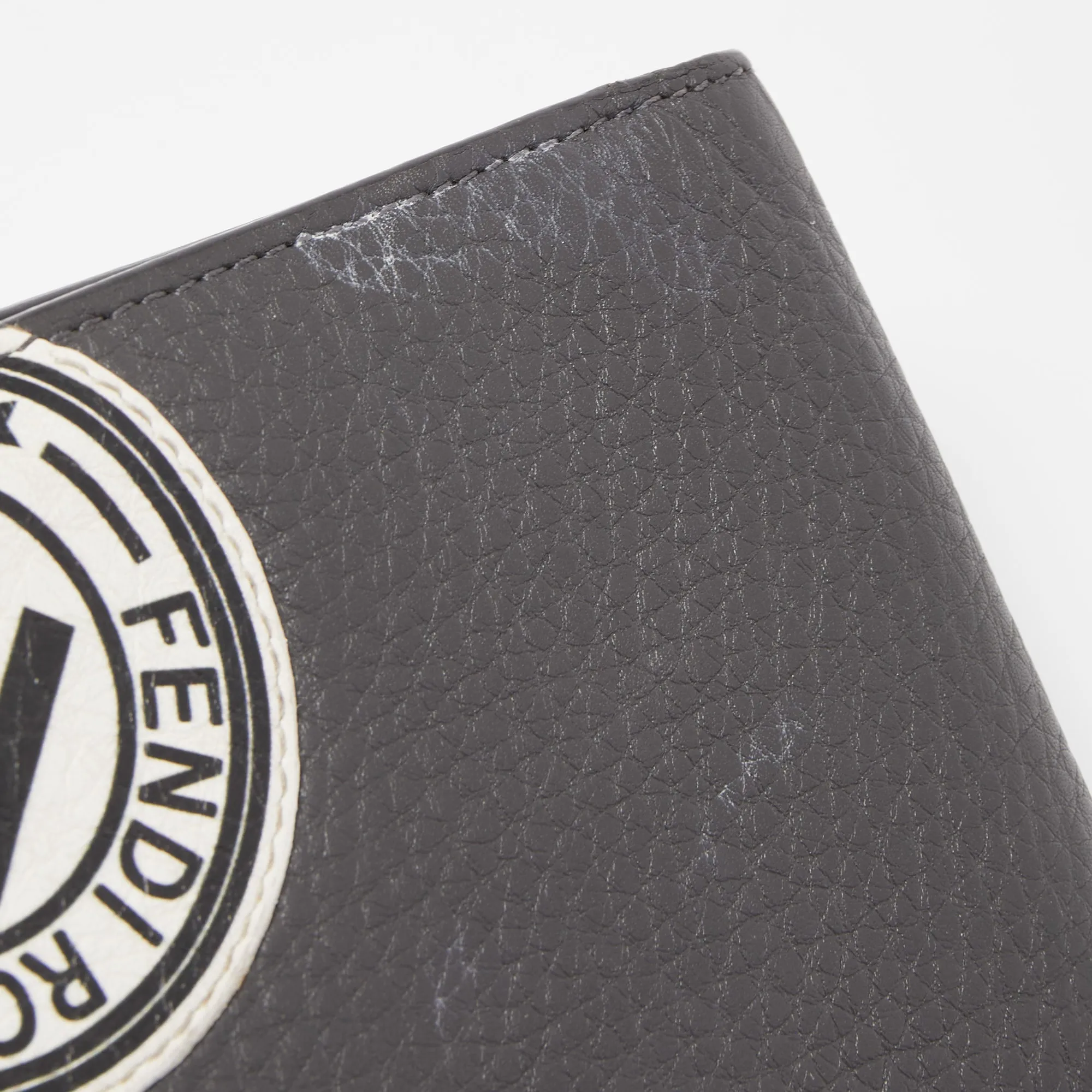 Fendi Leather Roman Bifold Wallet
