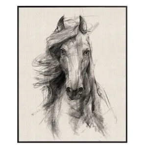 Fern Cottage Framed Horse Picture