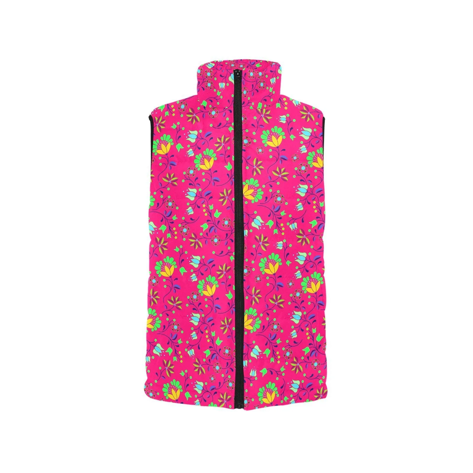 Fleur Indigine Rouge Men's Padded Vest Jacket