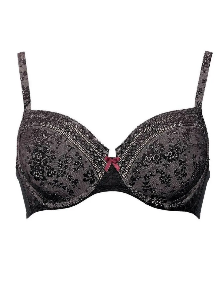 Fleur Underwired Bra - Black