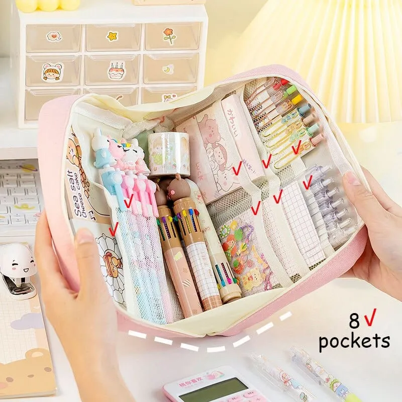 FlipBook Mega Pencil Case 📖✏️🎒