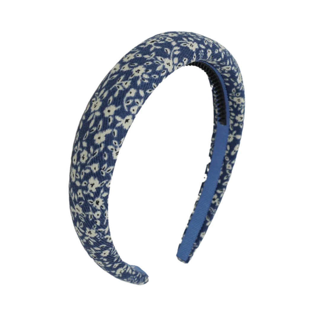Floral Corduroy Classic Padded Headband