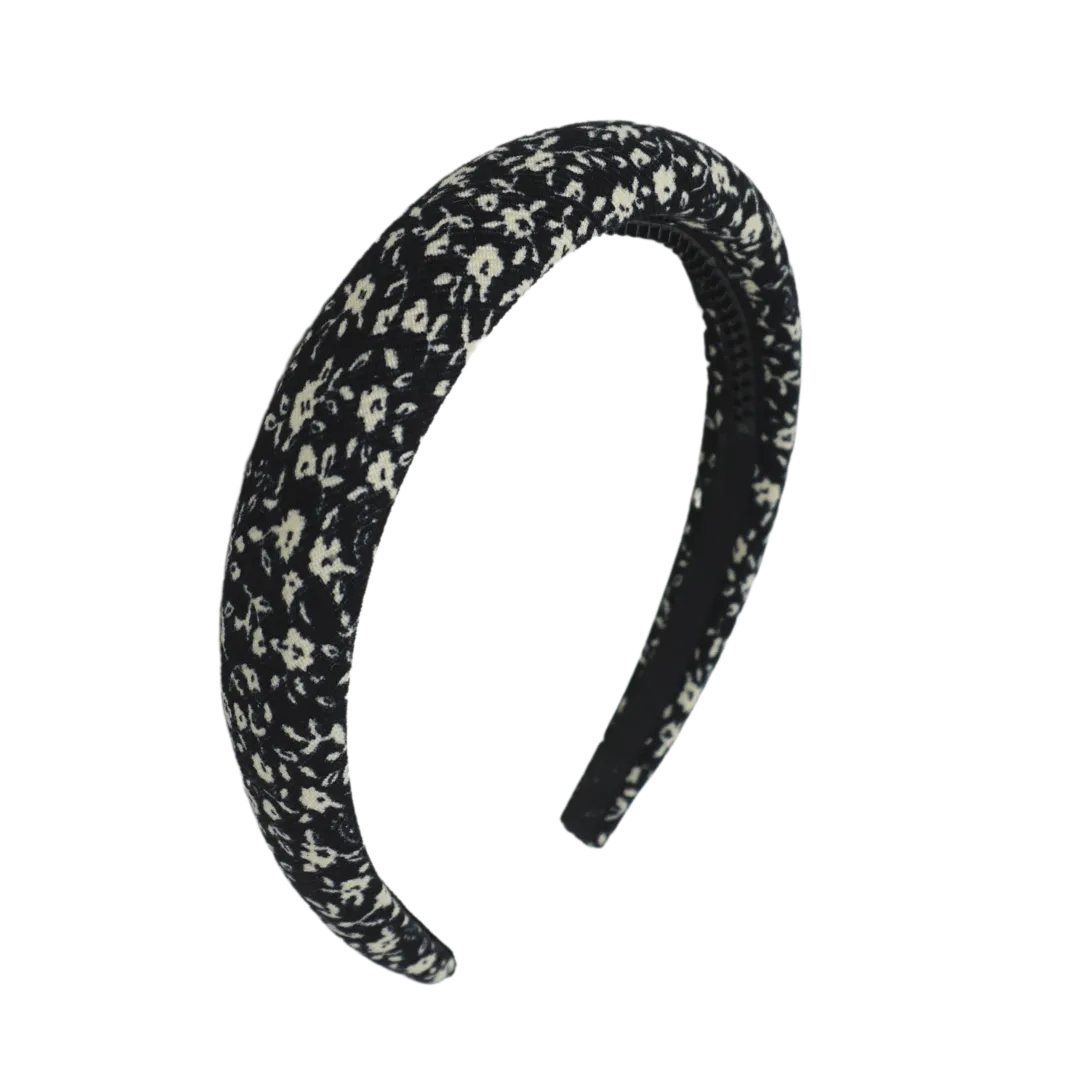 Floral Corduroy Classic Padded Headband