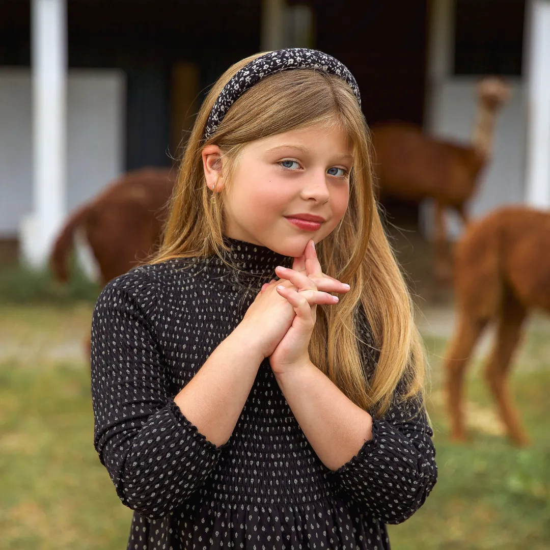 Floral Corduroy Classic Padded Headband