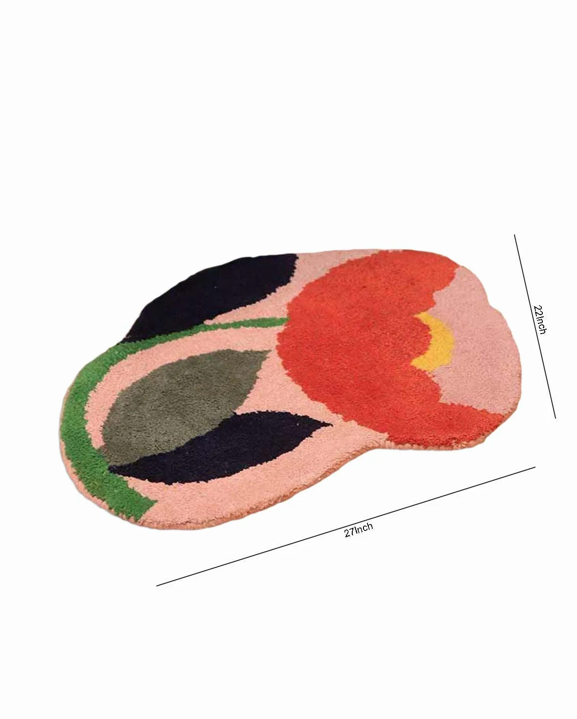 Floral Design Tufted Rug