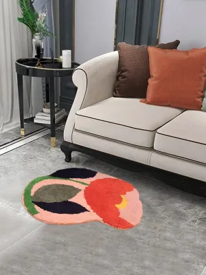 Floral Design Tufted Rug