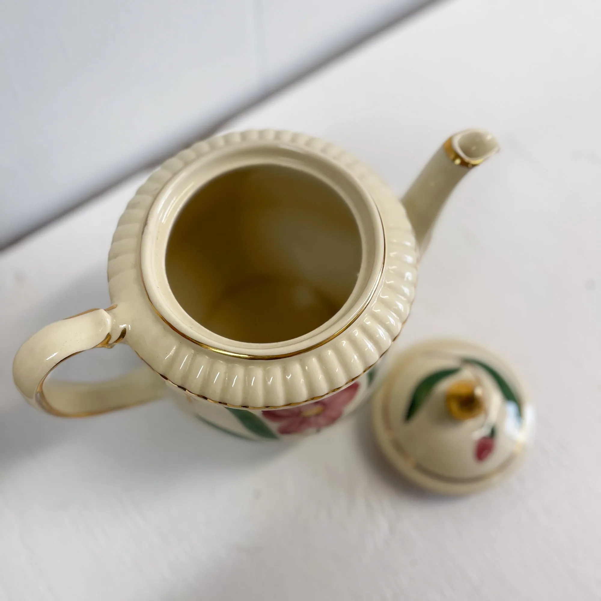 Floral Tea Pot - Shawnee Pottery USA