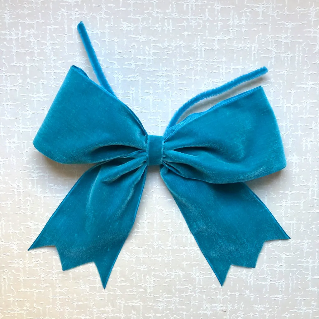 French Velvet Pre-tied Bow