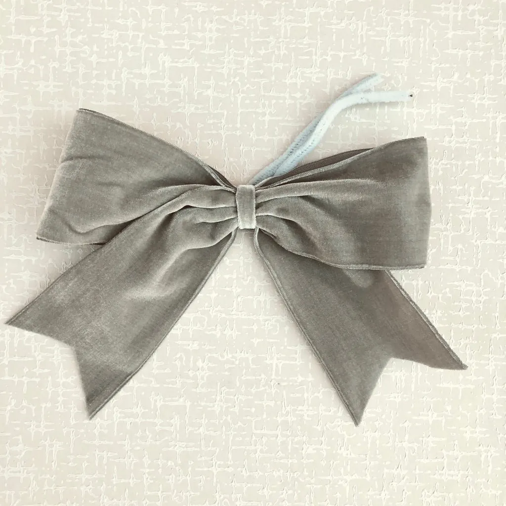 French Velvet Pre-tied Bow
