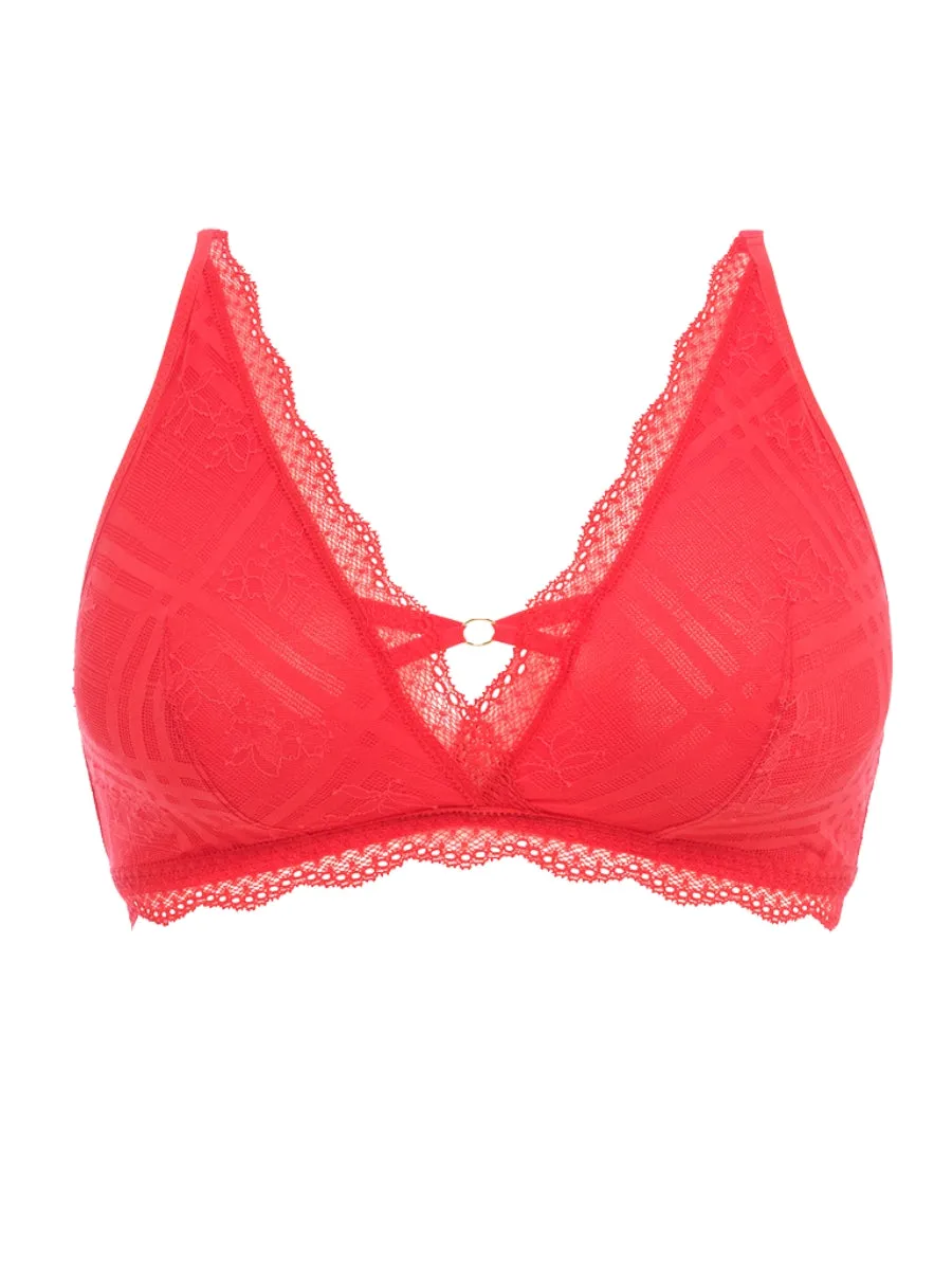 Freya Fatale Non Wired Bralette - Chilli Red