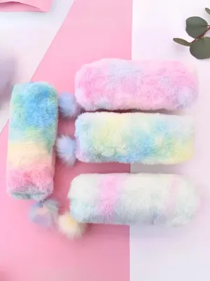 Girls Snuggly Plush Pencil Case