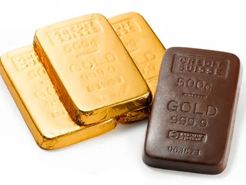 Gold Bullion Chocolate Bar