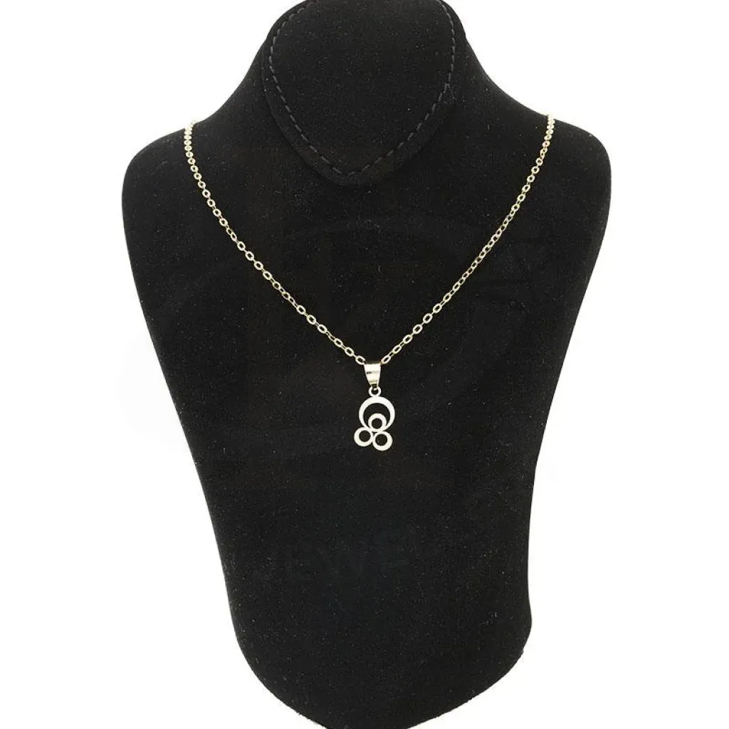 Gold Necklace (Chain with Rings Pendant) 18KT - FKJNKL18K2081