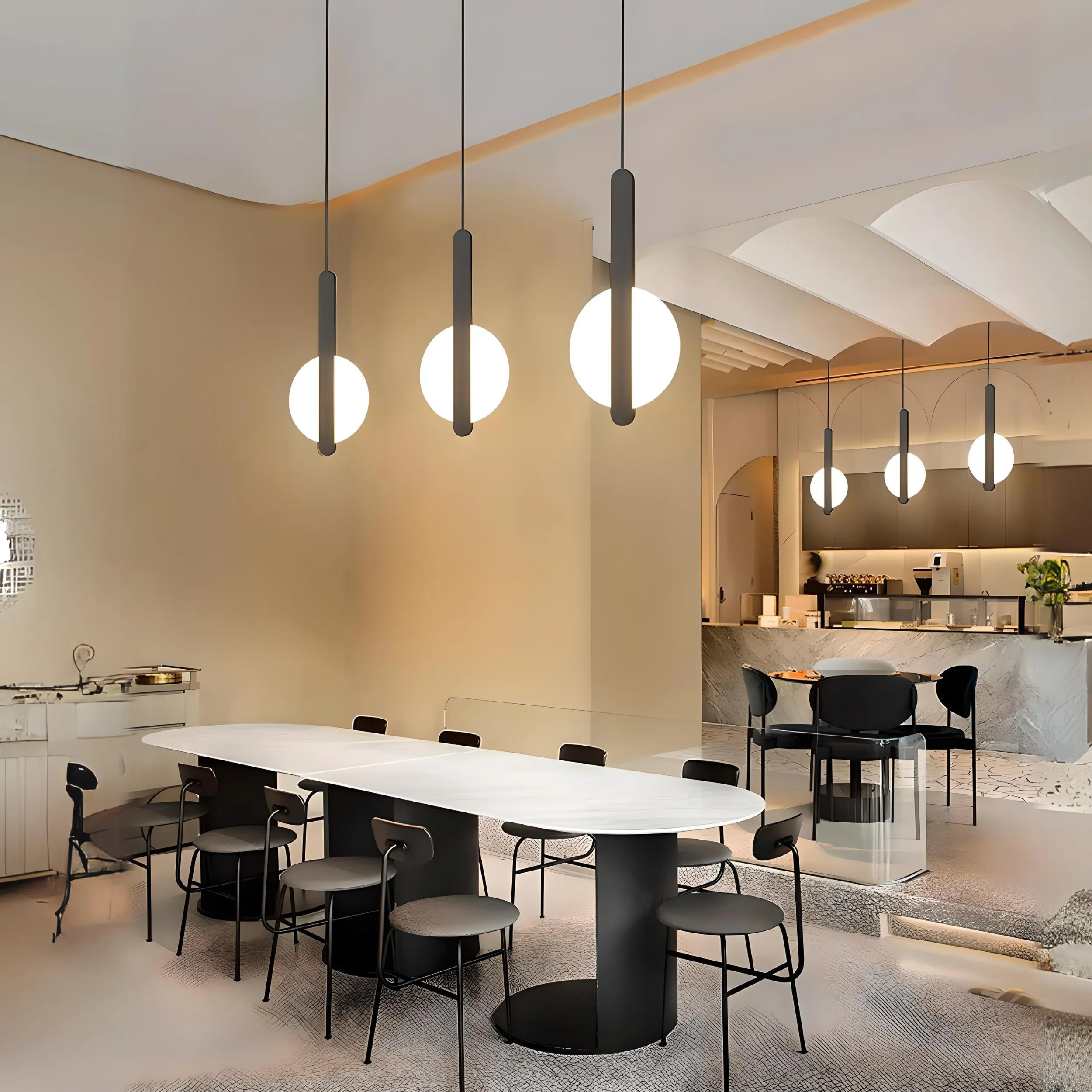 Grimstad - Contemporary Geometric LED Pendant