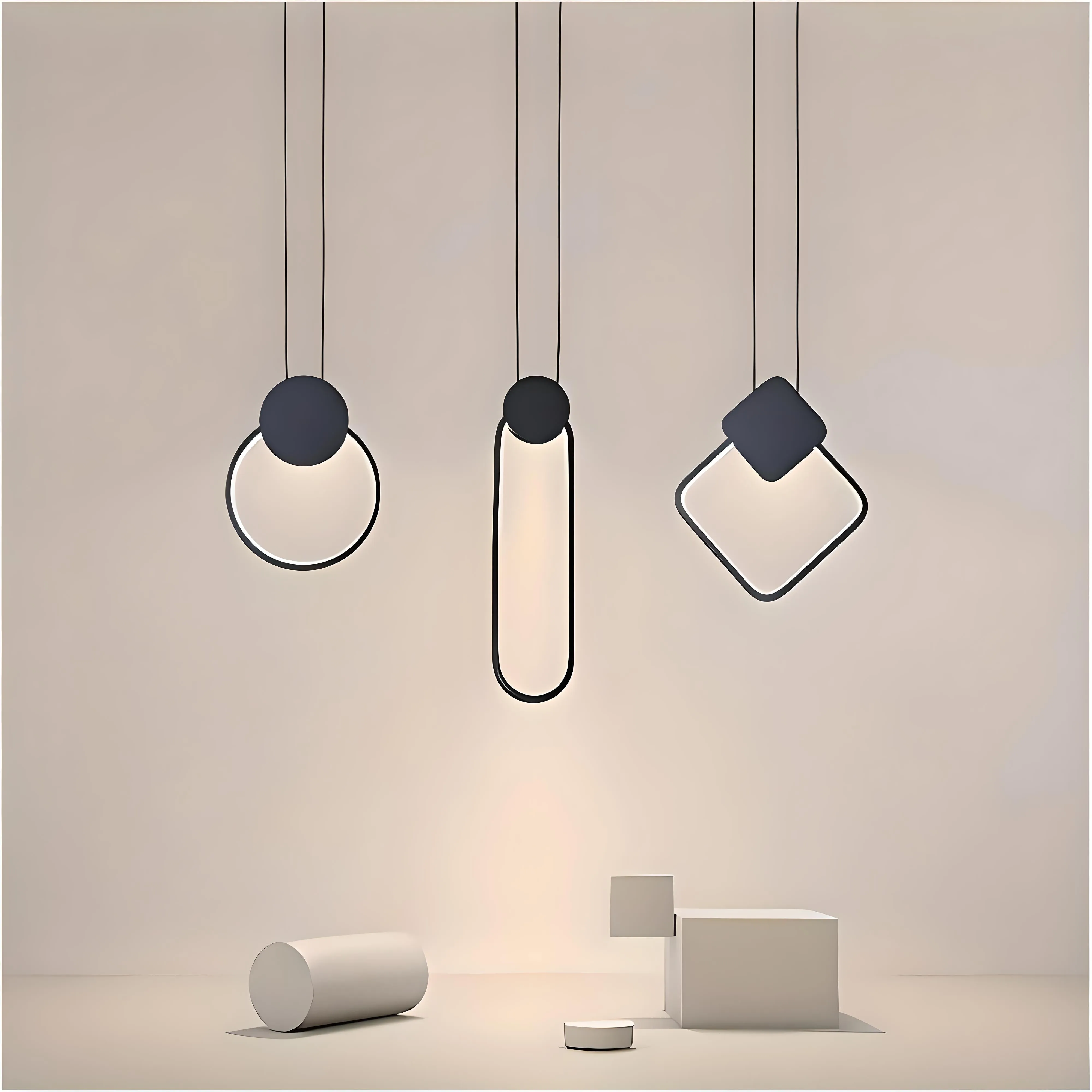 Grimstad - Contemporary Geometric LED Pendant