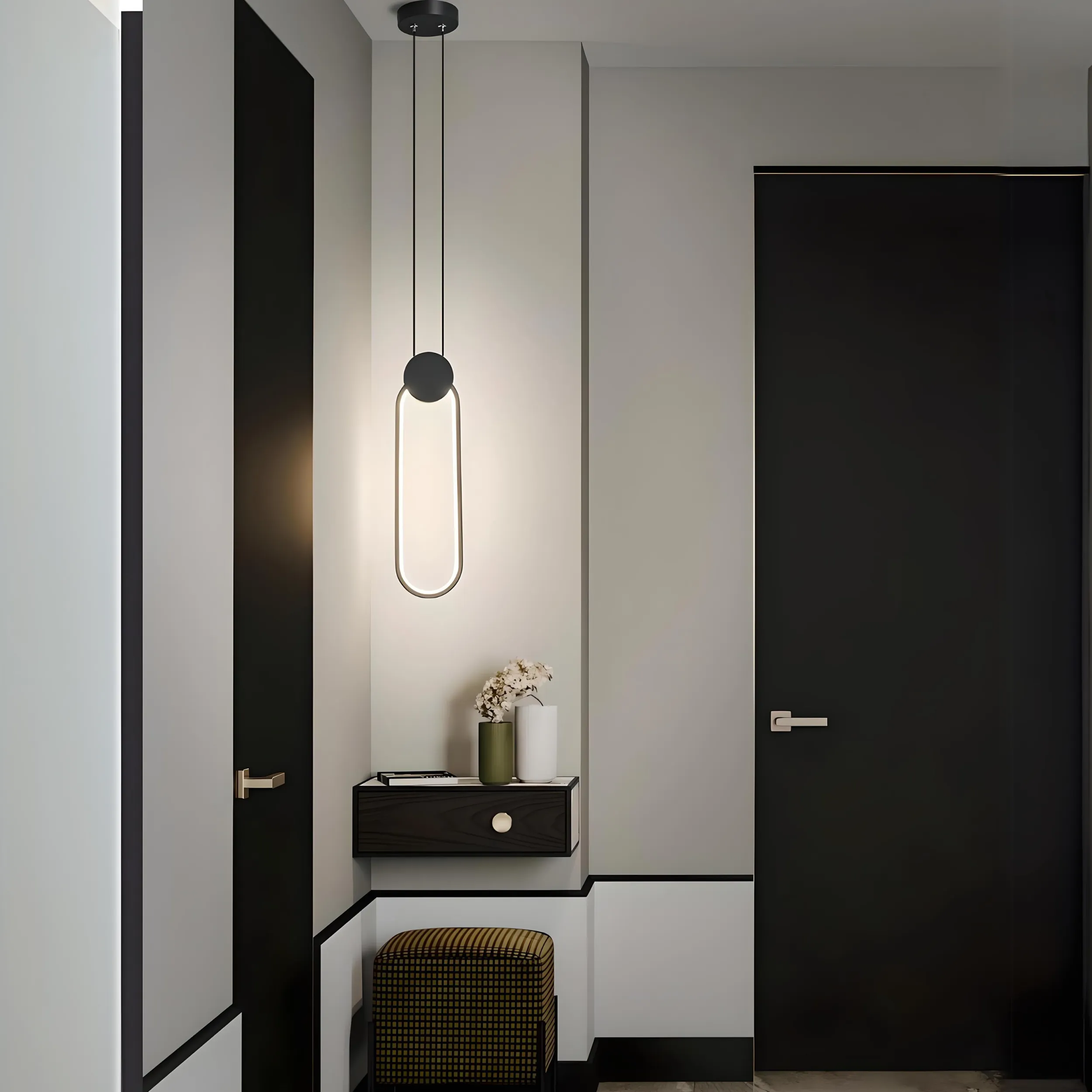 Grimstad - Contemporary Geometric LED Pendant