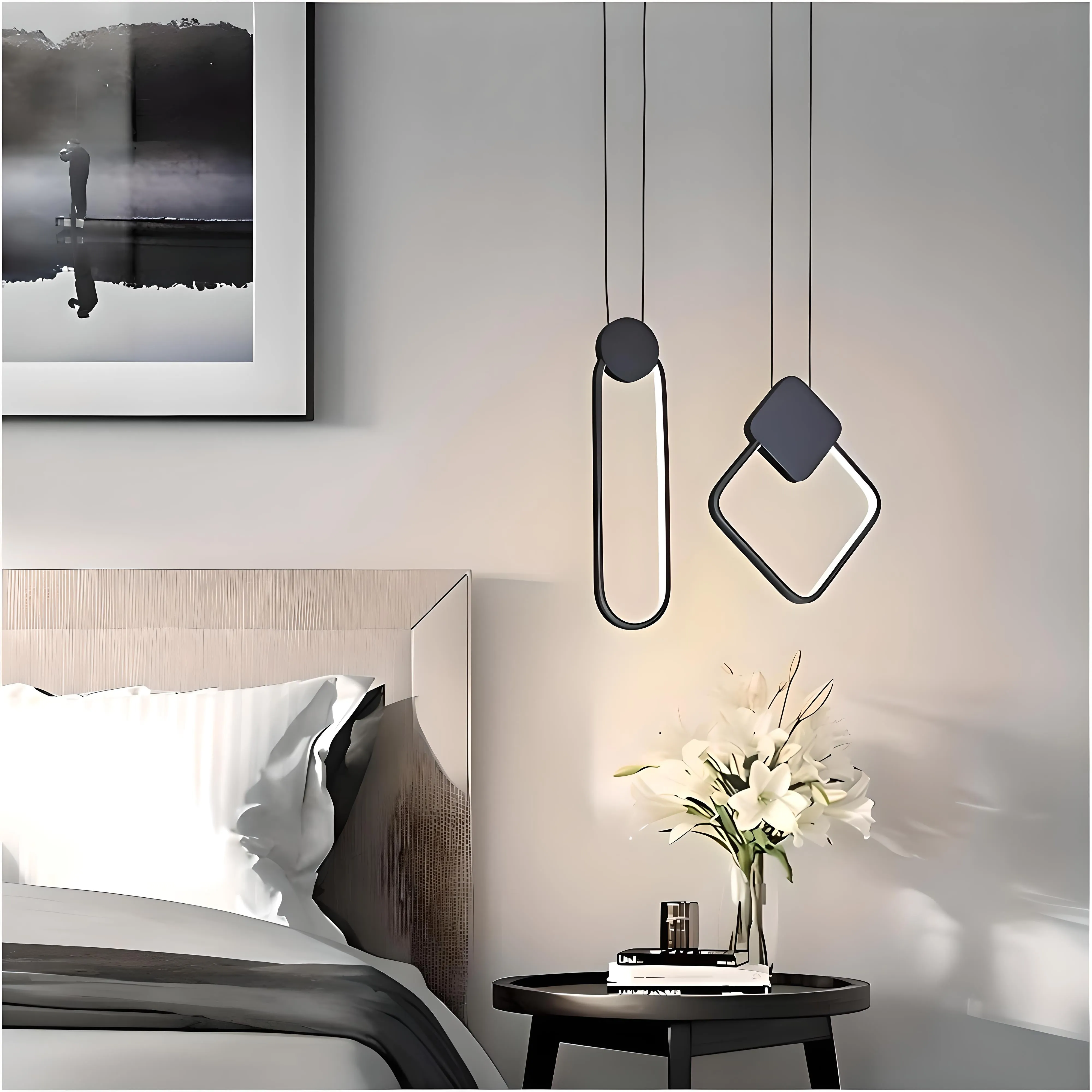 Grimstad - Contemporary Geometric LED Pendant