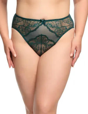 Gwendoline Hi Cut Brief - Shady Spruce
