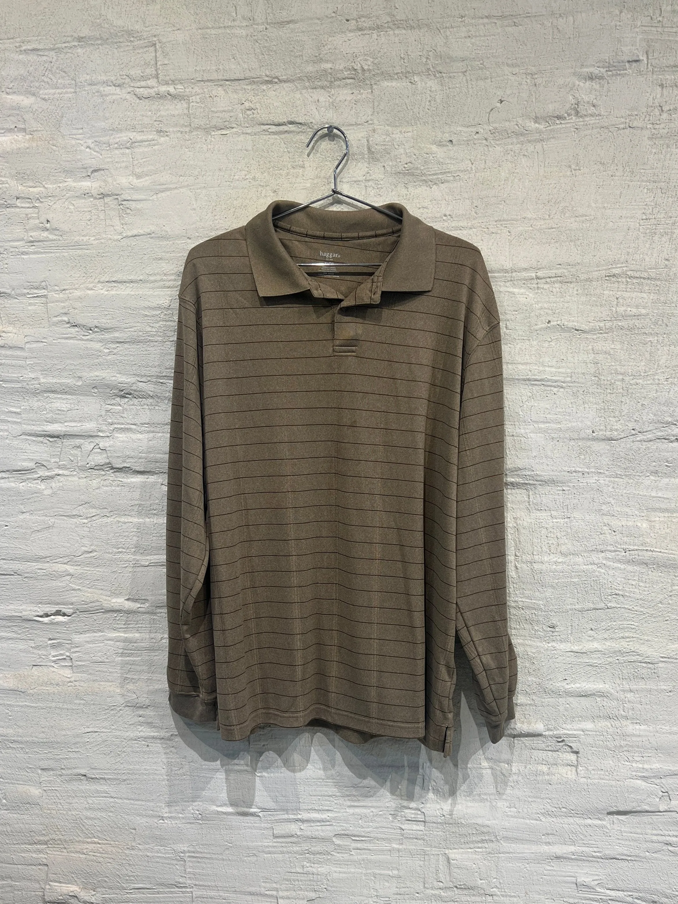 Haggar Long Sleeve Polo - Vintage / Used