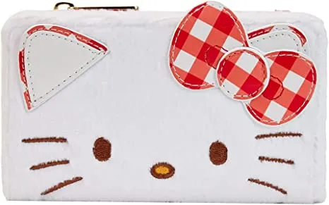 Hello Kitty Gingham Cosplay Flap Wallet