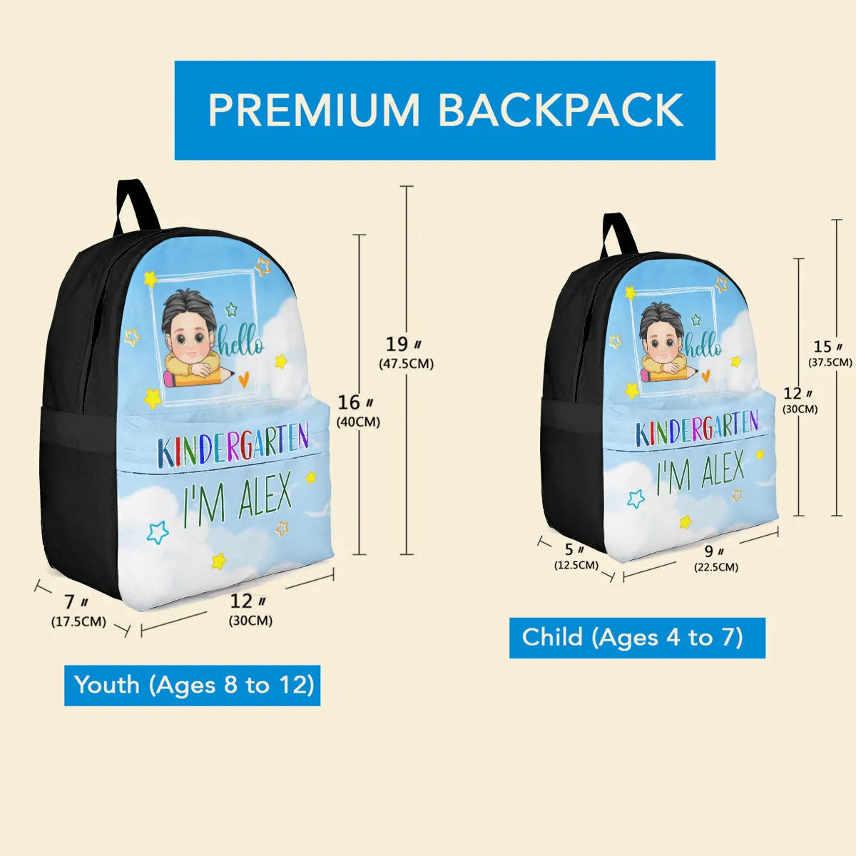 Hello School - Personalized Backpack