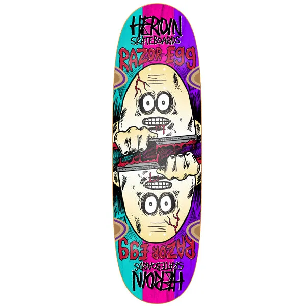 Heroin Skateboards Razoregg Symmetrical Spliced Skateboard Deck - 9.5