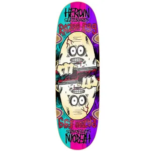 Heroin Skateboards Razoregg Symmetrical Spliced Skateboard Deck - 9.5