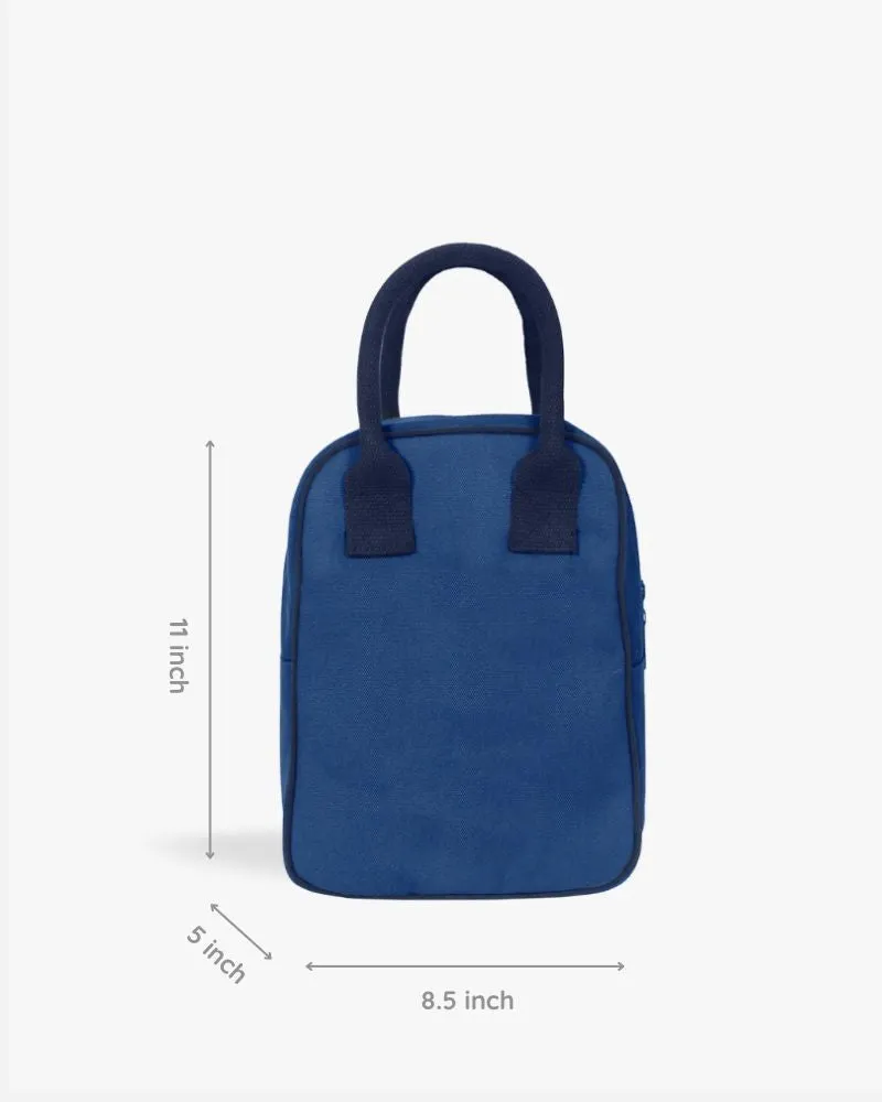 Insulated Lunch Bag (Pack of 2) - Navy Blue and Yellow