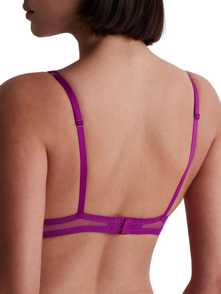 Into The Groove Triangle Bralette - Pink Karma