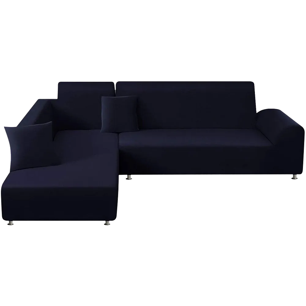 Jacquard Solid Color L-Shaped Sofa Cover (3 Seater 3 Seater)