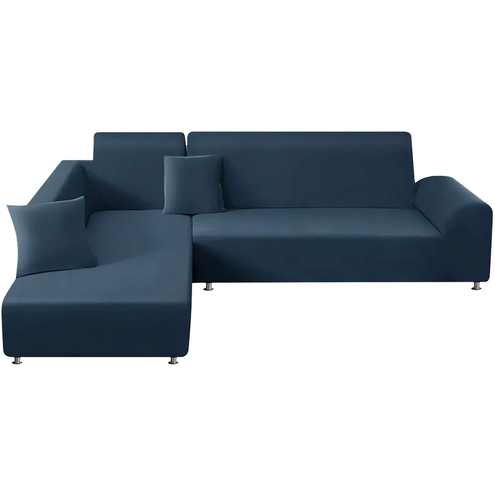 Jacquard Solid Color L-Shaped Sofa Cover (3 Seater 3 Seater)
