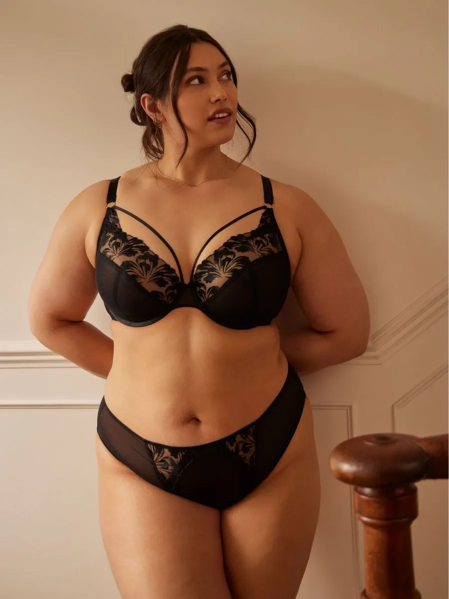 Jaida Plunge Bra - Noir