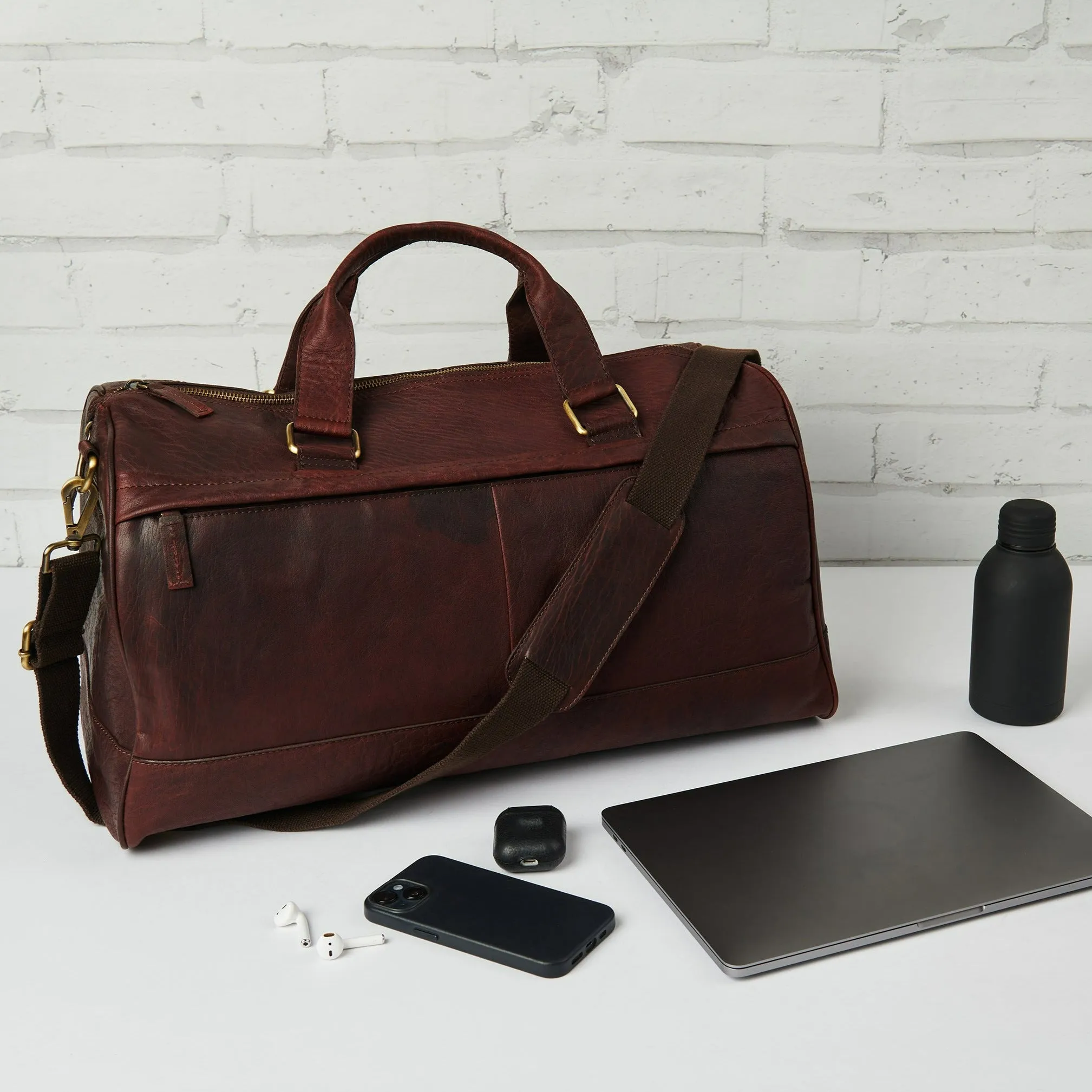 JAMES XLI MAURICE OVERNIGHT BAG BROWN