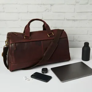 JAMES XLI MAURICE OVERNIGHT BAG BROWN