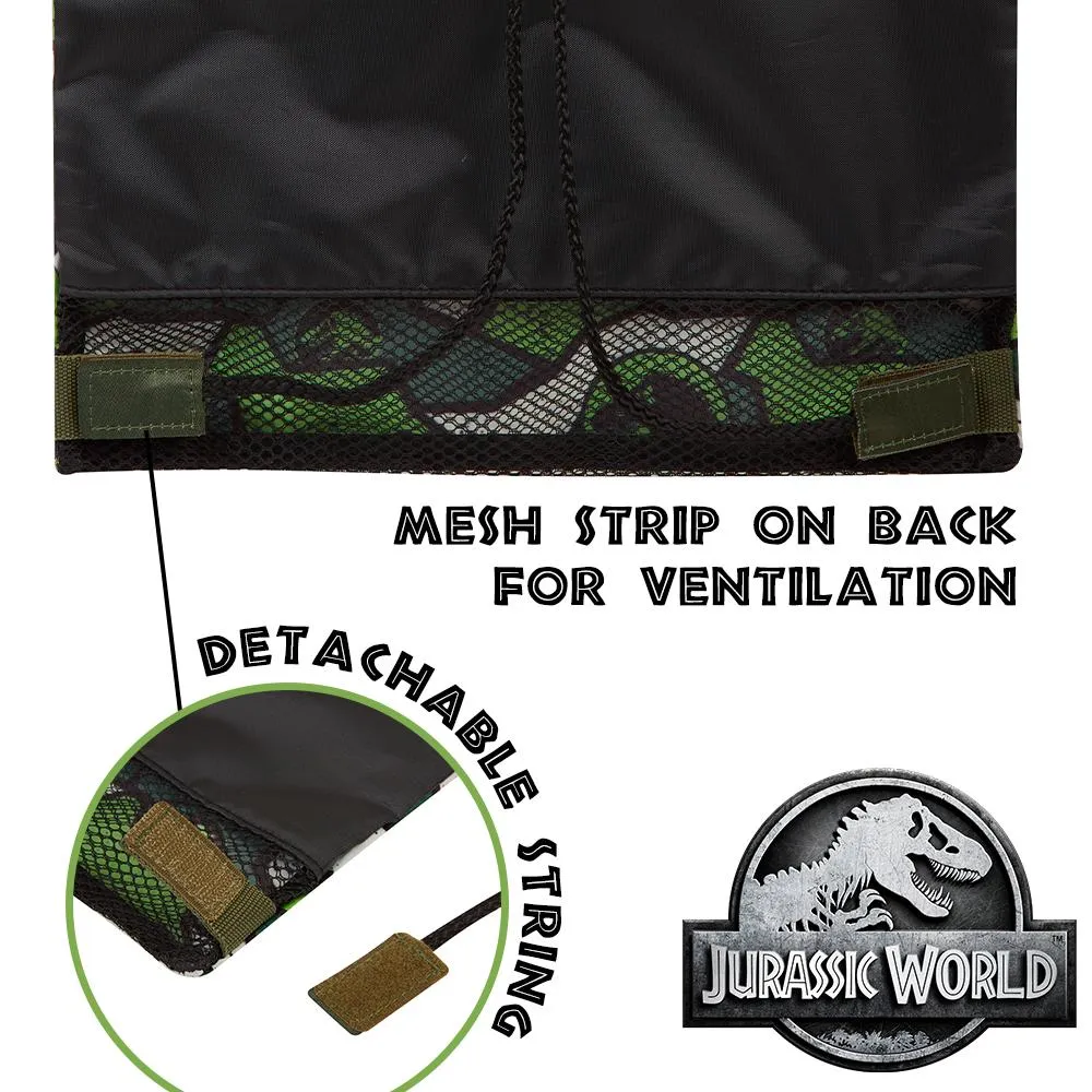 Jurassic World Drawstring Bag, String Bag for Boys Kids Teens