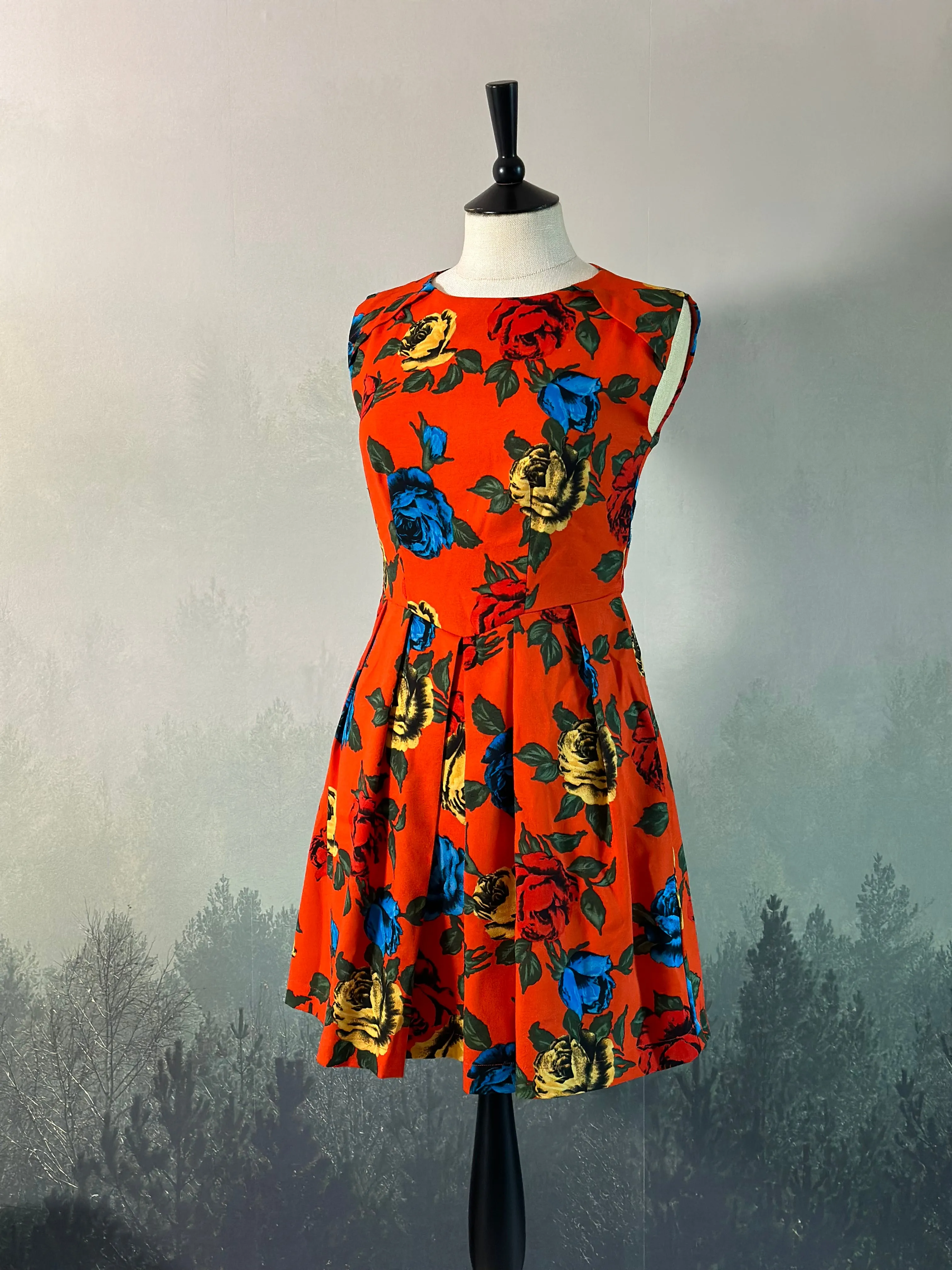 Jurk Oranje Vintage XS (alleen online)
