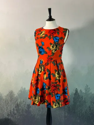 Jurk Oranje Vintage XS (alleen online)