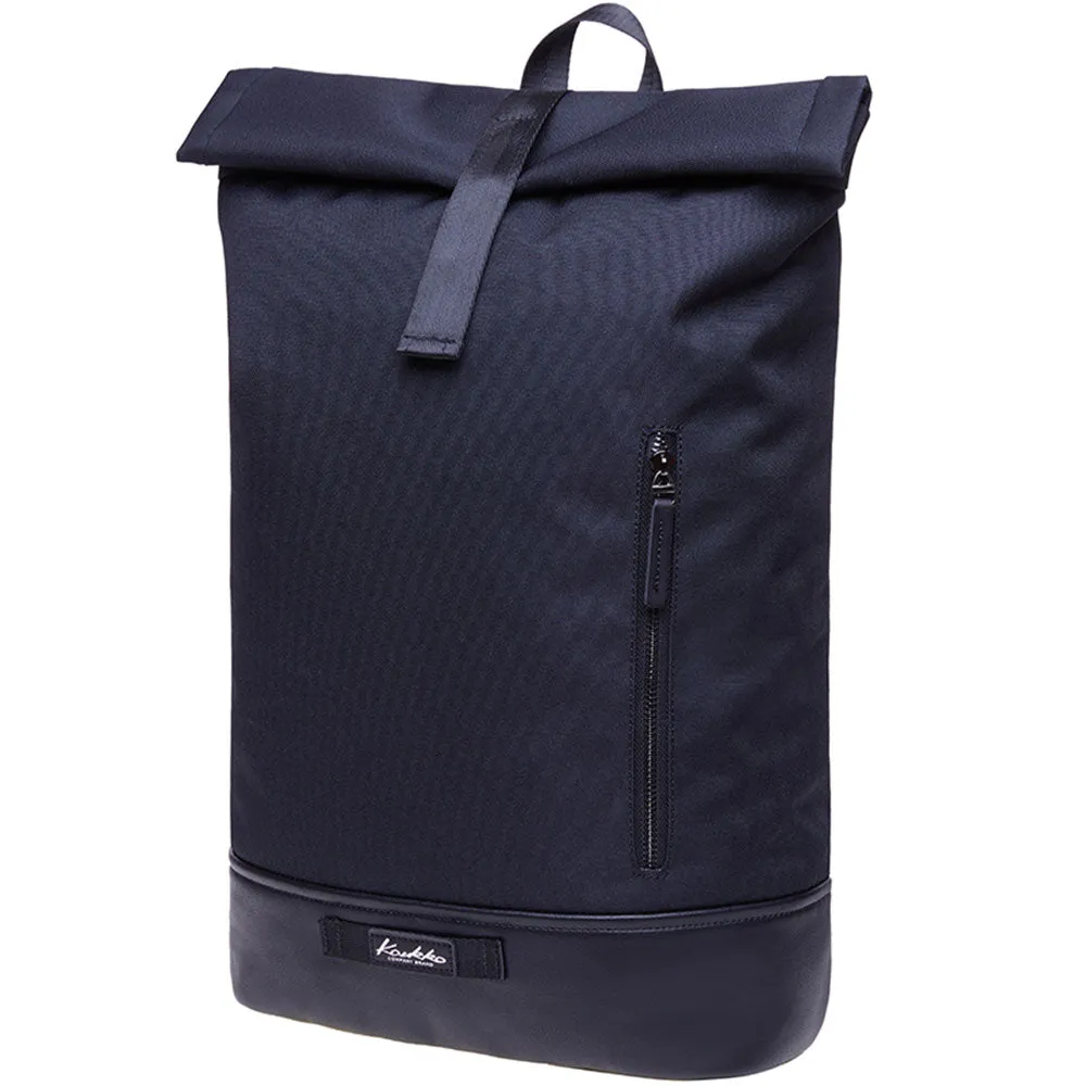 KAUKKO Backpack for daily use, KF06-1 ( Black Nylon / 15.7L )