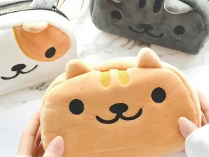 Kawaii Cat Plush Pencil Case