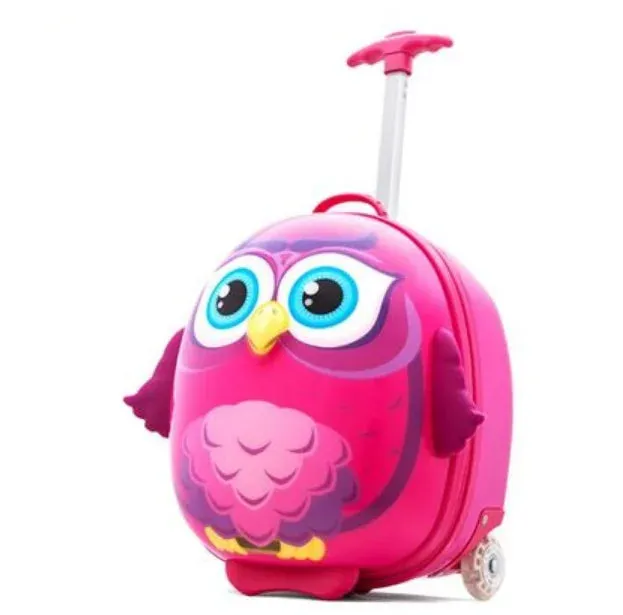 Kids 2-IN-1 Folding Ride on Suitcase Scooter W/LED Wheels