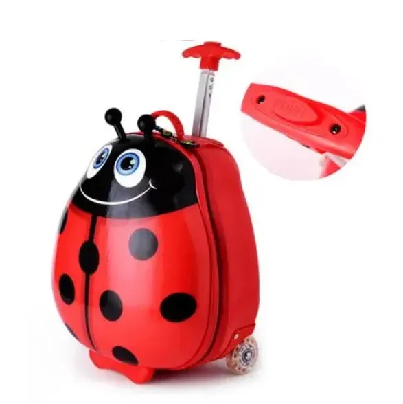 Kids 2-IN-1 Folding Ride on Suitcase Scooter W/LED Wheels