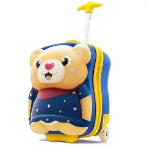 Kids 2-IN-1 Folding Ride on Suitcase Scooter W/LED Wheels