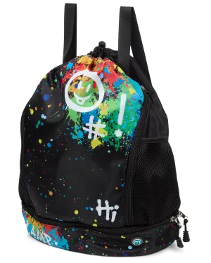 Kids Unisex Multicolor "Graffiti Fun" Camp Bag Backpack
